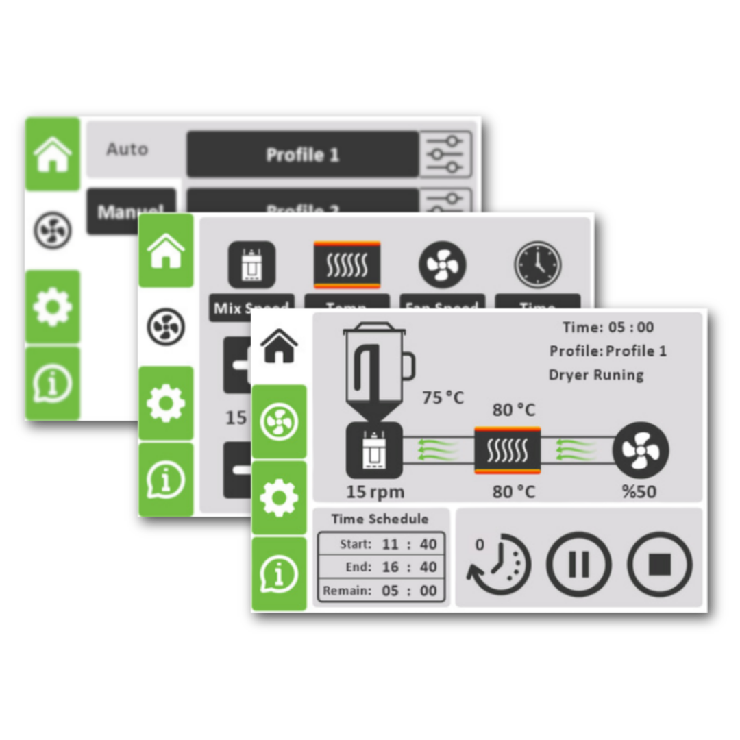 FilameX Dryer granül kurutma makinesi